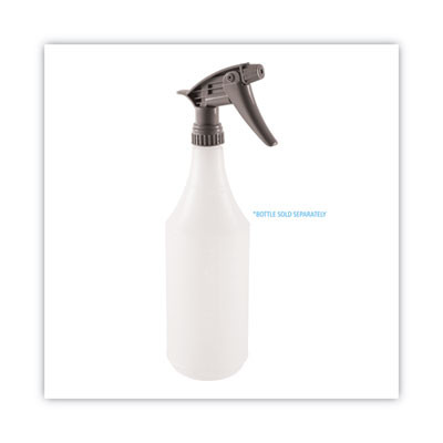 Chemical-Resistant Trigger Sprayer 320Cr, Fits 32 Oz Bottles, 9.5" Tube, Gray, 24/Carton