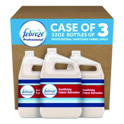 Professional Sanitizing Fabric Refresher, Light, 1 Gal Bottle, Ready To Use, 3/Carton