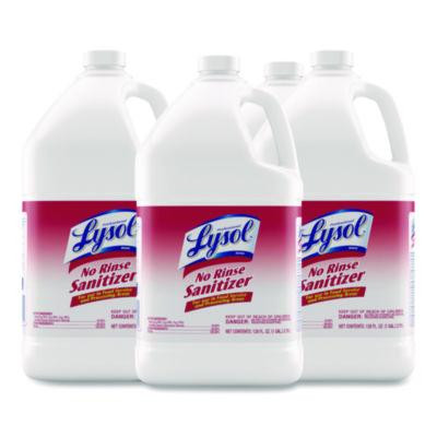 No Rinse Sanitizer Concentrate, Unscented, 1 Gal Bottle, 4/Carton