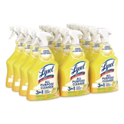 Ready-To-Use All-Purpose Cleaner, Lemon Breeze Scent, 32 Oz Spray Bottle, 12/Carton