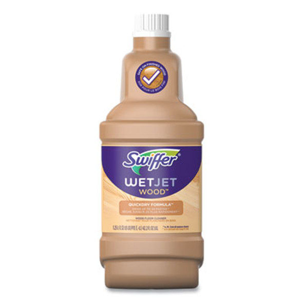 Wetjet System Cleaning-Solution Refill, Blossom Breeze Scent, 1.25 L Bottle, 4/Carton