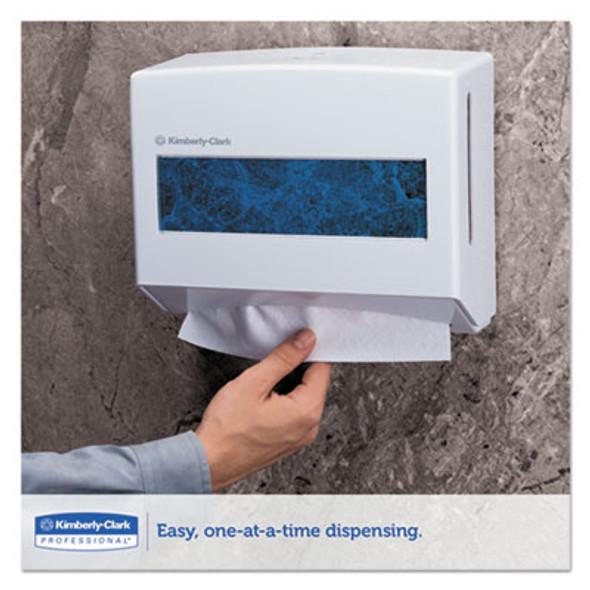 Scottfold Compact Towel Dispenser, 10.75 x 4.75 x 9, Pearl White
