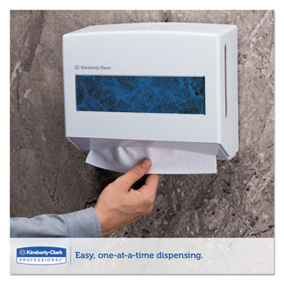 Scottfold Compact Towel Dispenser, 10.75 x 4.75 x 9, Pearl White