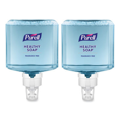 Healthy Soap Gentle And Free Foam Refill, For Es8 Dispensers, Fragrance-Free, 1,200 Ml, 2/Carton
