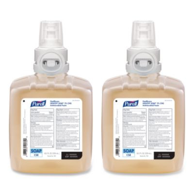 Healthy Soap 2.0% Chg Antimicrobial Foam Refill For Cs8 Dispensers, Fragrance-Free, 1,200 Ml, 2/Carton