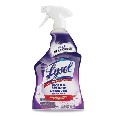 Mold And Mildew Remover With Bleach, Unscented, 32 Oz Spray Bottle, 12/Carton