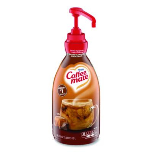 Liquid Creamer Pump Bottle, Salted Caramel Chocolate, 1.5 L Pump Bottle