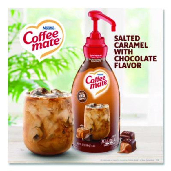 Liquid Creamer Pump Bottle, Salted Caramel Chocolate, 1.5 L Pump Bottle