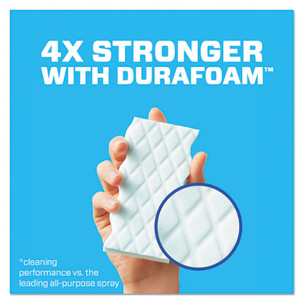 Magic Eraser Extra Durable, 4.6 x 2.4, 0.7" Thick, White, 4/Box