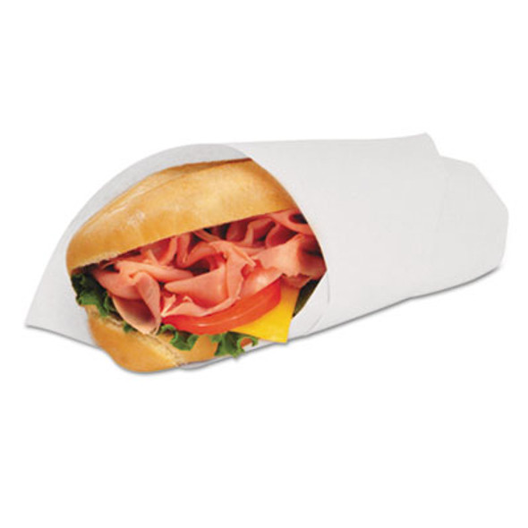 Deli Wrap Dry Waxed Paper Flat Sheets, 12 X 12, White, 1,000/Pack, 5 Packs/Carton