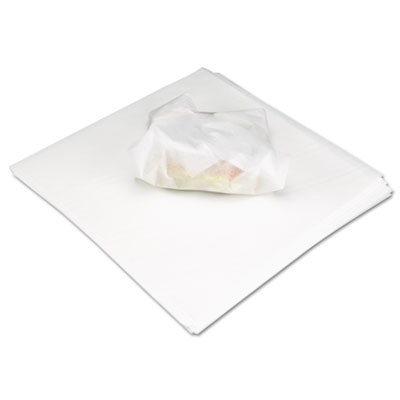 Deli Wrap Dry Waxed Paper Flat Sheets, 12 X 12, White, 1,000/Pack, 5 Packs/Carton