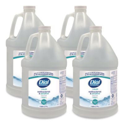 Antibacterial Liquid Hand Soap For Sensitive Skin Refill, Light Floral Scent, 1 Gal, 4/Carton