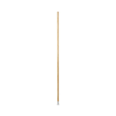 Lie-Flat Screw-In Mop Handle, 1.13" Dia x 54", Natural