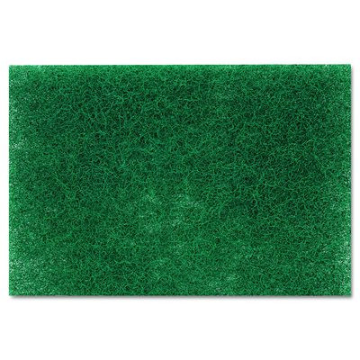 Heavy-Duty Scouring Pad 86, 6 X 9, Green, Dozen