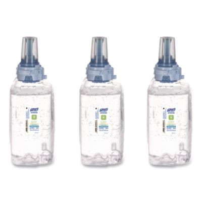 Advanced Hand Sanitizer Green Certified Gel Refill, For Adx-12 Dispensers, 1,200 Ml, Fragrance-Free, 3/Carton