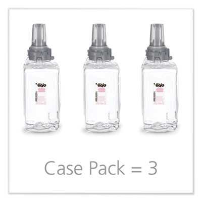 Clear And Mild Foam Handwash Refill, For Adx-12 Dispenser, Fragrance-Free, 1,250 Ml, 3/Carton