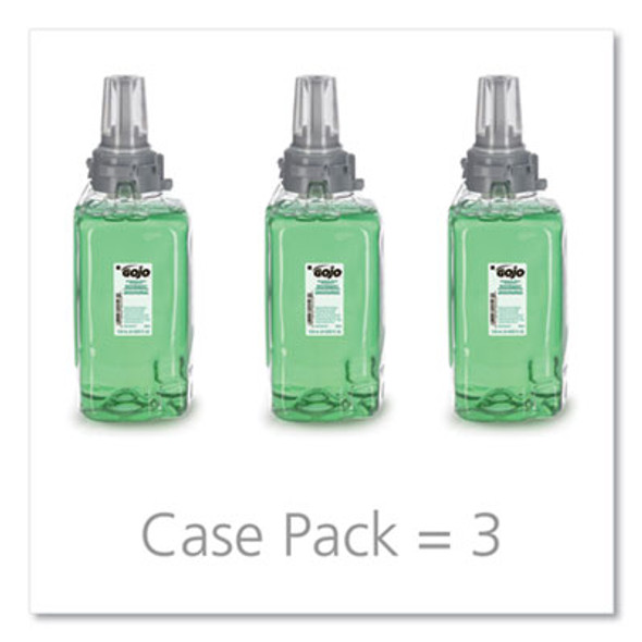 Botanical Foam Handwash Refill, For Adx-12 Dispenser, Botanical Scent, 1,250 Ml, 3/Carton