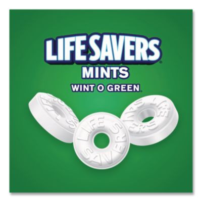 Hard Candy Mints, Wint-O-Green, Individually Wrapped, 6.25 Oz Bag