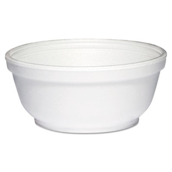 Foam Bowls, 8 Oz, White, 50/Pack, 20 Packs/Carton