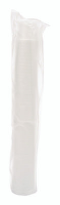 Food Containers, Squat, 8 Oz, White, Foam, 1,000/Carton