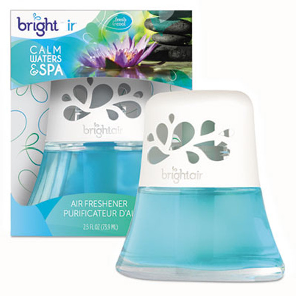 Scented Oil Air Freshener, Calm Waters And Spa, Blue, 2.5 Oz, 6/Carton
