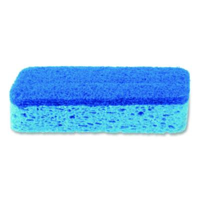 All Surface Scrubber Sponge, 2.5 x 4.5, 0.9" Thick, Dark Blue/Light Blue, 12/Carton