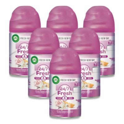 Freshmatic Life Scents Ultra Refill, White Flowers And Melon Summer Delights, 5.89 Oz Aerosol Spray, 6/Carton