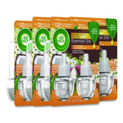 Scented Oil Refills, Paradise Retreat, 0.67 Oz, 2/Pack, 6 Packs/Carton