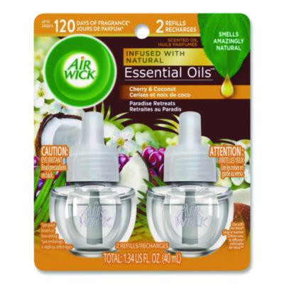Scented Oil Refills, Paradise Retreat, 0.67 Oz, 2/Pack, 6 Packs/Carton