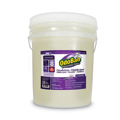 Concentrated Odor Eliminator And Disinfectant, Lavender, 5 Gal Pail