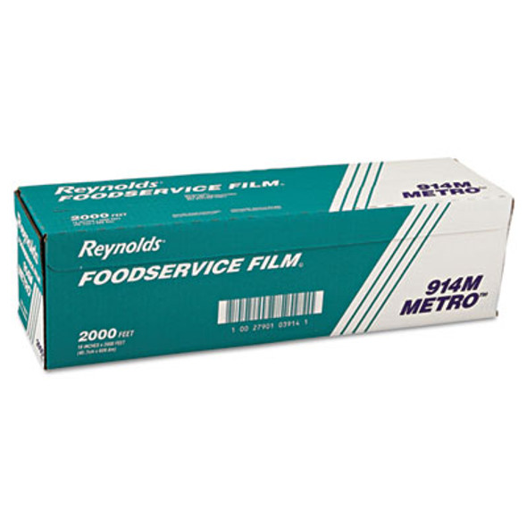 Metro Light-Duty Pvc Film Roll With Cutter Box, 18" x 2,000 Ft