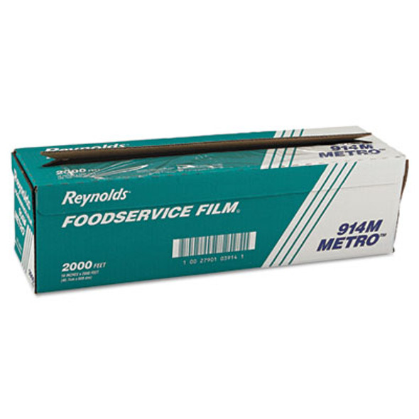 Metro Light-Duty Pvc Film Roll With Cutter Box, 18" x 2,000 Ft