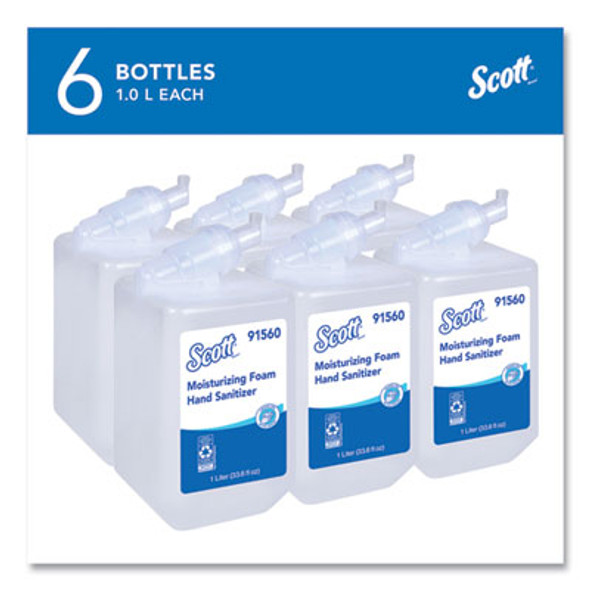 Pro Moisturizing Foam Hand Sanitizer, 1,000 Ml Refill, Fruity Cucumber Scent, 6/Carton