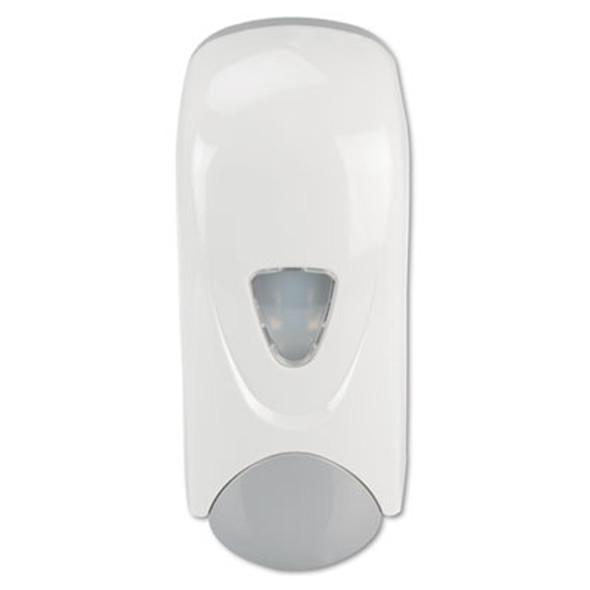 Foam-Eeze Bulk Foam Soap Dispenser With Refillable Bottle, 1,000 Ml, 4.88 X 4.75 X 11, White/Gray