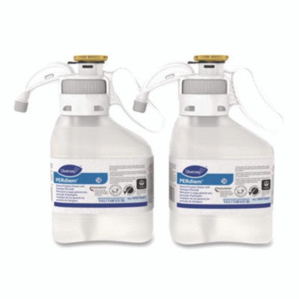 Perdiem Concentrated General Cleaner With Hydrogen Peroxide, Fragrance-Free, 1.4 L Smartdose, 2/Carton