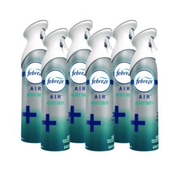Air, Heavy Duty Crisp Clean, 8.8 Oz Aerosol Spray, 6/Carton