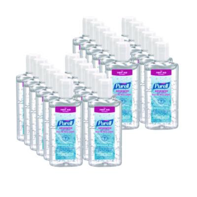 Advanced Hand Sanitizer Refreshing Gel, 4 Oz Flip-Cap Bottle, Clean Scent, 24/Carton