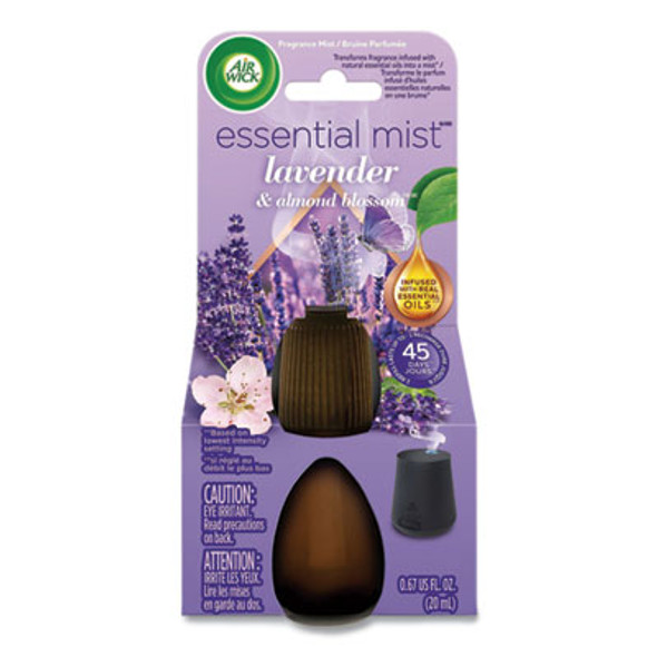 Essential Mist Refill, Lavender And Almond Blossom, 0.67 Oz Bottle, 6/Carton