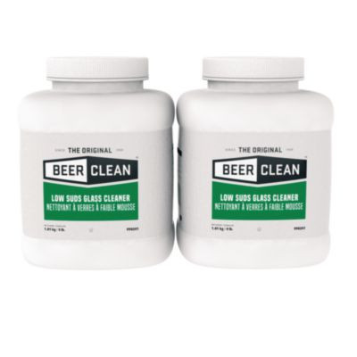 Beer Clean Glass Cleaner, Powder, 4 Lb. Bucket, 2/Carton