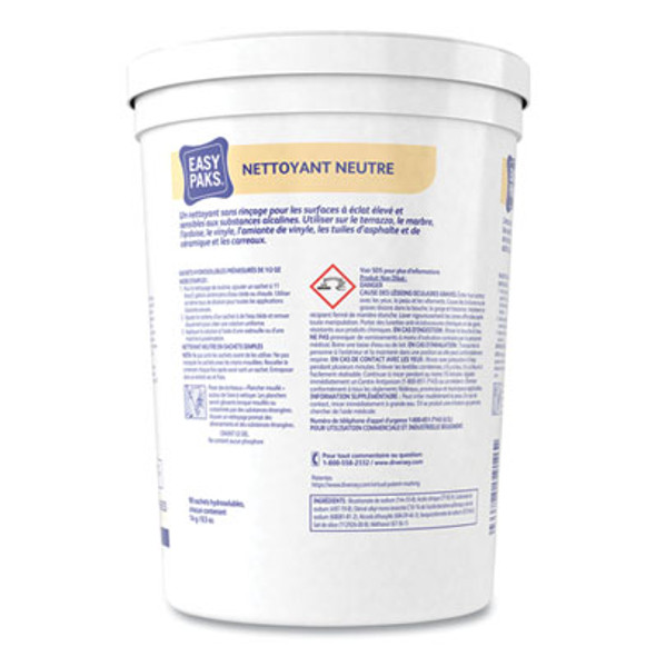 Neutral Cleaner, 0.5 Oz Packet, 90/Tub, 2 Tubs/Carton
