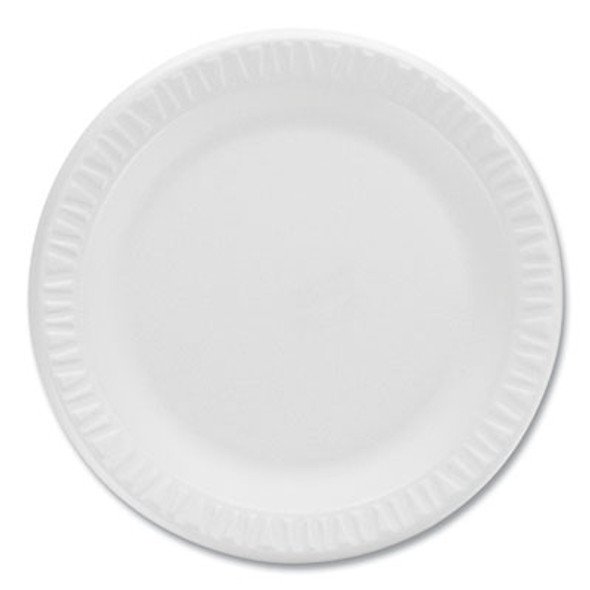Concorde Non-Laminated Foam Plates, 9" Dia, White, 125/Pack