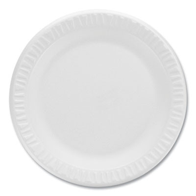 Concorde Non-Laminated Foam Plates, 9" Dia, White, 125/Pack