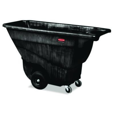 0.5 Cu Yd Structural Foam Tilt Truck, Standard Duty, 850 Lb Capacity, Black