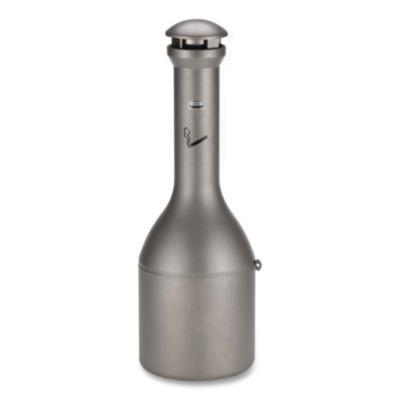 Infinity Traditional Smoking Receptacle, 4.1 Gal, 13 Dia x 39h, Antique Pewter