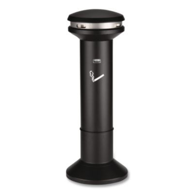 Infinity Ultra-High Capacity Smoking Receptacle, 6.7 Gal, 15.5 Dia x 41.5h, Black