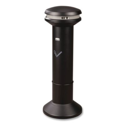 Infinity Ultra-High Capacity Smoking Receptacle, 6.7 Gal, 15.5 Dia x 41.5h, Black