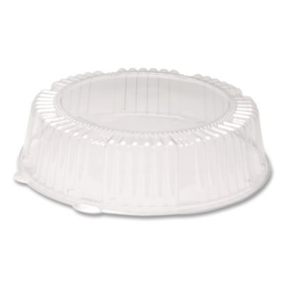 Caterline Dome Lids, 12" Diameter x 2.75" h, Clear, Plastic, 25/Carton