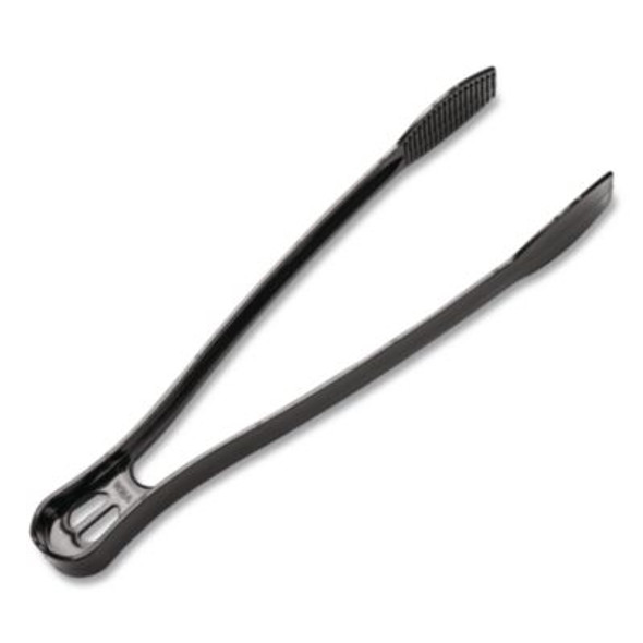 Caterline Tongs, Plastic, 9", Black, 48/Carton