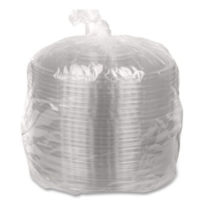 Caterline Pack n' Serve Plastic Lids, Dome Lid, 12" Diameter x 1.5" h, Clear, 25/Carton
