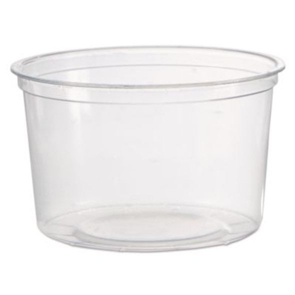 Deli Containers, 16 Oz, Clear, Plastic, 50/Pack, 10 Packs/Carton